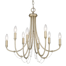 Golden Canada 8322-8 WG - Golden Lighting Kamila 8-light Chandelier in White Gold